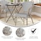 Flash Furniture Marseille French Bistro Stacking Chair w/Arms, Black/White Textilene and Bamboo Print Alum Frame SDA-ADS642108-BLKWH-LTNAT-GG - alternate 8